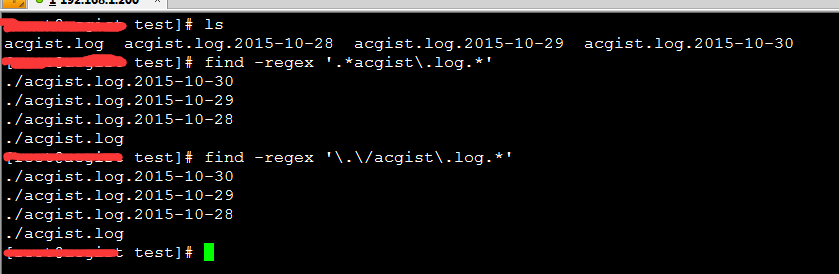 Linux Find Regex ACGIST